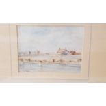 MONOGRAMMED F.P. Great Yarmouth, watercolour, dated October 1906, 12cm x 16cm