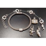 SELECTION OF LINKS OF LONDON SILVER JEWELLERY comprising a Star Dust vermeil mesh bracelet with CZ
