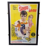 THE SCORPIO LETTERS vintage film poster, framed and glazed, 100.5cm x 67.5cm