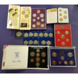 SELECTION OF VARIOUS PROOF AND OTHER COIN SETS including two 1970 Coinage of Great Britain proof