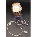 SELECTION OF FASHION JEWELLERY comprising a Michael Kors wristwatch, model MK-5613; an Annie Haak