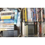 TWO BOXES OF DVDs of mainly television programmes, including box set of the Darling Buds of May,
