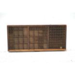 VINTAGE WOODEN PRINTERS TRAY DRAWER 86x38cm