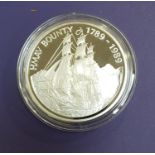 ROYAL MINT PITCAIRN ISLANDS 150th ANNIVERSARY OF THE CONSTITUTION 1838-1988 $50 SILVER PROOF