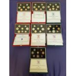 CONSECUTIVE RUN OF SIX YEARS OF ROYAL MINT UNITED KINGDOM PROOF COIN COLLECTIONS from 1983-1988, all