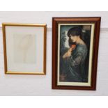 DANTE GABRIELE ROSSETTI Prosperine, print, 64.5cm x 34.5cm, together with seven other prints (8)