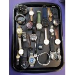 SELECTION OF LADIES AND GENTLEMEN'S WRISTWATCHES including Sekonda, Emporio Armani, Swatch, Daniel