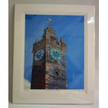 ED O'FARRELL Tolbooth Clock, limited edition print, signed and numbered 5/200, 37cm x 29cm