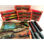 BOXED TRI-ANG MINIC RAILWAYS RACING SET together with a selection of Hornby 00 gauge railway
