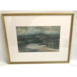 GEORGE MOULES R.S.W. Early morning mist, Stockiemuir, watercolour, signed, with T.&R. Annan & Sons