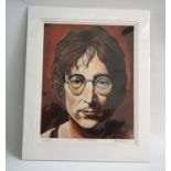 ED O'FARRELL John Lennon, limited edition print, signed and numbered 2/200, 37cm x 29cm