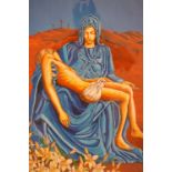 ED O'FARRELL La Pieta, limited edition print, signed and numbered 14/200, 58.5cm x 44cm