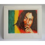 ED O'FARRELL Bob Marley, limited edition print, signed and numbered 2/200, 28cm x 33.5cm