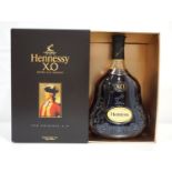 HENNESSY X.O COGNAC A bottle of the world famous Hennessy X.O Cognac. 1 Litre. 40% abv. Level low