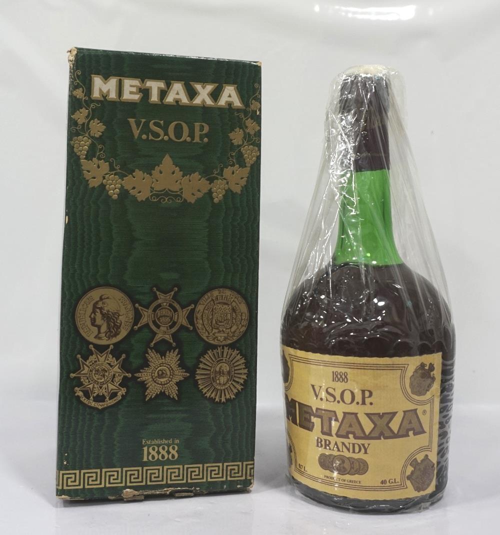 METAXA V.S.O.P. BRANDY A special bottling of the famous Grecian Brandy Metaxa. 70cl. 40% abv.