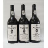 WARRE'S 1980 VINTAGE PORT A trio of bottles of Warre's 1980 Vintage Port from an mostly unsung but