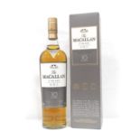 MACALLAN 10YO FINE OAK A bottle of the Macallan 10 Year Old Fine Oak Single Malt Scotch Whisky.