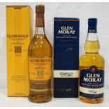 TWO SINGLE MALTS A pair of single malts from the North of Scotland. One bottle of Glen Moray Elgin