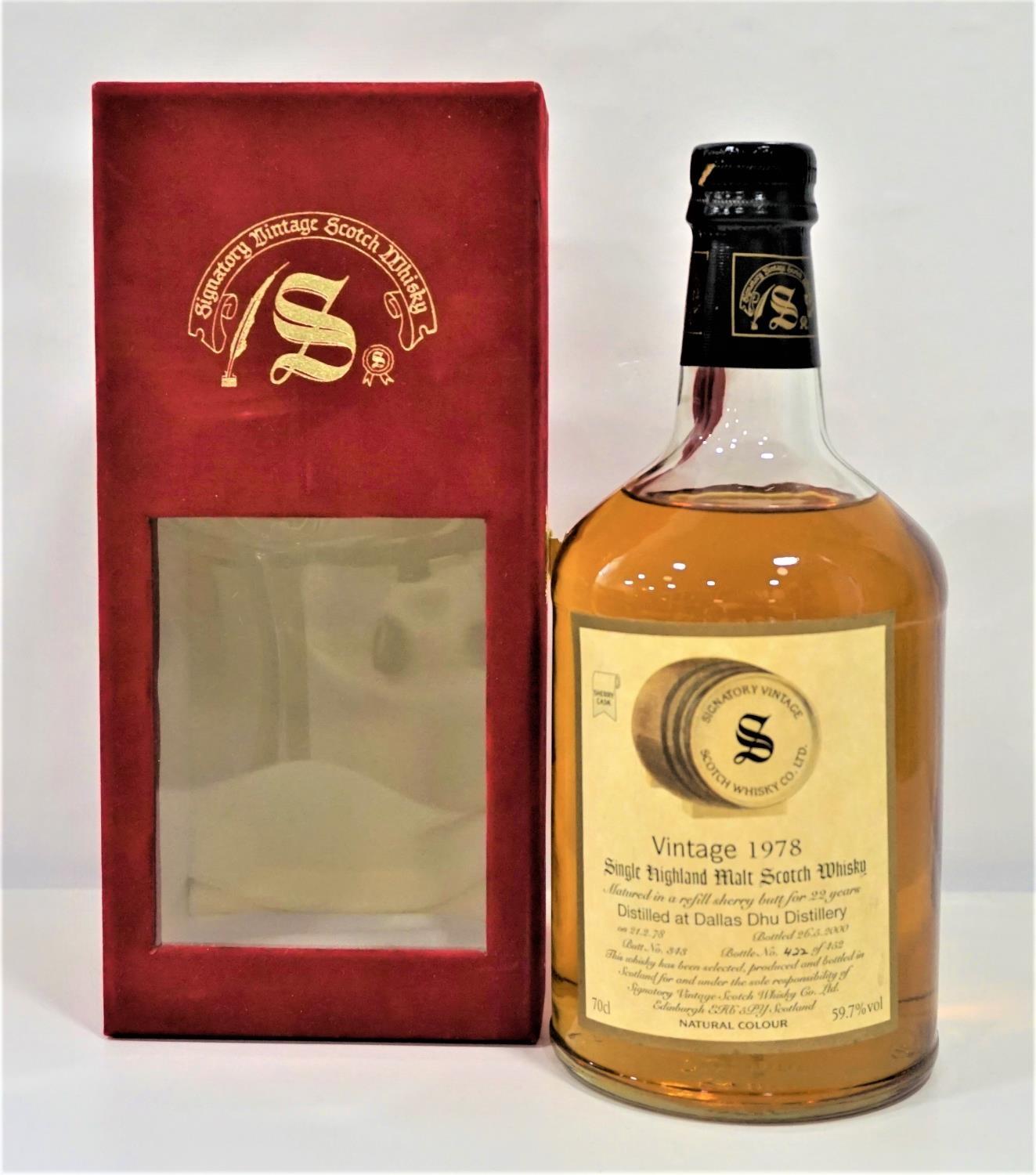 DALLAS DHU 1978 SIGNATORY A great whisky from the Silent Distillery at Dallas Dhu from independent