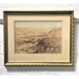 E. HARPIN Wessenden, watercolour on board, signed and with label to verso, 25.5cm x 36.5cm