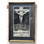 ED O'FARRELL Christ of Saint John of the Cross, print, framed, 36.5cm x 20.5cm