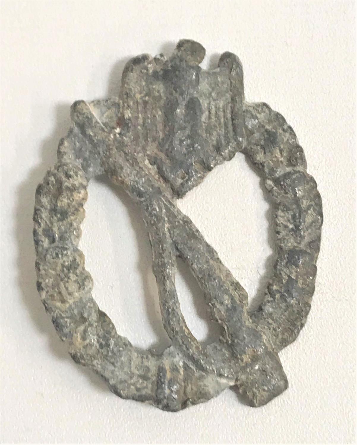 GERMAN INFANTRY ASSAULT BADGE from WWII in lead