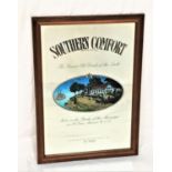 SOUTHERN COMFORT ADVERTISING MIRROR 77cm x 52cm