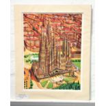 ED O'FARRELL La Sagrada Familia, Barcelona, limited edition print, signed and numbered 37/200,