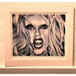 ED O'FARRELL Lady Gaga Born This Way, limited edition print, signed and numbered 4/200, 28cm x 33.