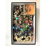 LARGE SELECTION OF COSTUME JEWELLERY including bead and other necklaces, pendants, bracelets,