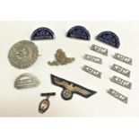 SELECTION OF BADGES including the Royal Regiment of Artillery, 5th (Perthshire Highland) Black Watch