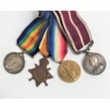 WWI GROUP OF MEDALS awarded to Pte. (A/Cpl) W.S.Kidd, 1914-15 Star trio named to SS-6639, S.SJT. W.