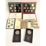 SELECTION OF CASED AND OTHER COINS comprising The Royal Mint Proof coin collection 1989, with box