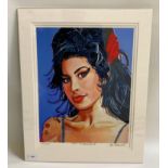 ED O'FARRELL Amy Winehouse III, print, signed and numbered 6/200, 37cm x 29cm