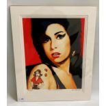 ED O'FARRELL Amy Winehouse, print, signed and numbered 9/200, 37cm x 28.5cm