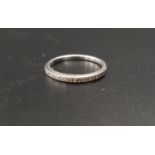 DIAMOND HALF ETERNITY RING in eighteen carat white gold, the diamonds totalling approximately 0.