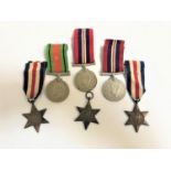 SELECTION OF WWII MEDALS including The 1939-1945 Star, two The France And Germany Star, The
