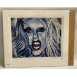 ED O'FARRELL Lady Gaga, Born This Way, print, signed and numbered 3/200, 28cm x 33.5cm