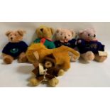 SELECTION OF SCOTTISH SOUVENIR BEARS comprising an old course St Andrews bear, Elgin cathedral bear,