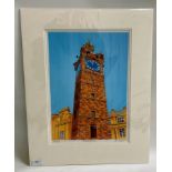 ED O'FARRELL The Tolbooth Tower, Glasgow, print, signed and numbered 70/850, 36cm x 25.5cm