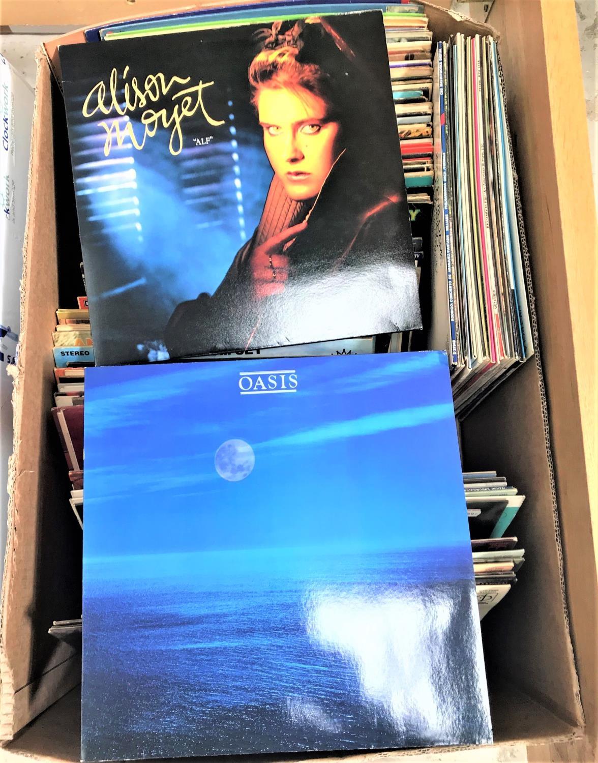 SELECTION OF VINYL LP RECORDS including Oasis, Nat King Cole, Kiri Te Kanawa, Alison Moyet and