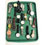 SELECTION OF LADIES AND GENTLEMEN'S WRISTWATCHES including Casio, Lorus, Withings, Pulsar, Rotary