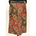VINTAGE PRINGLE OF SCOTLAND WOOLEN WRAP AROUND SKIRT new and unused, with tags stating the skirt