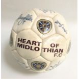 HEART OF MIDLOTHIAN SIGNED TEAM FOOTBALL from the 1997-1998 season including Colin Cameron, Neil