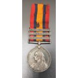 QUEEN VICTORIA SOUTH AFRICA CAMPAIGN MEDAL named to 7030 Tpr: A.McCombie. Brabant's Horse, with