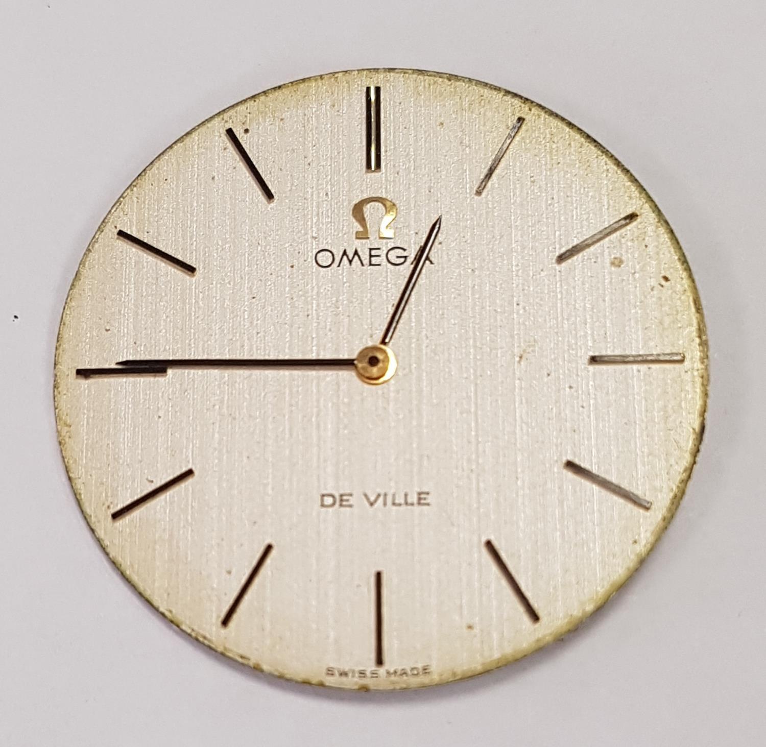 GENTLEMEN'S 1970s OMEGA DE VILLE NINE CARAT GOLD CASED WRISTWATCH the champagne dial with baton five - Image 2 of 8