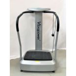 VIBRAPOWER POWER PLATE with hand grips and pulse sensors, digital display with settings for speed,