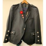 GENTLEMAN'S REGIMENTAL EVENING SUIT comprising an Argyll jacket, waistcoat with Royal Highland