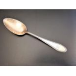 GERMAN THIRD REICH SERVING SPOON with monogram to the terminal and SS to the reverse, marked WMF 60