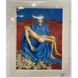 ED O'FARRELL La Pieta, print, signed and numbered 14/200, 58.5cm x 44cm